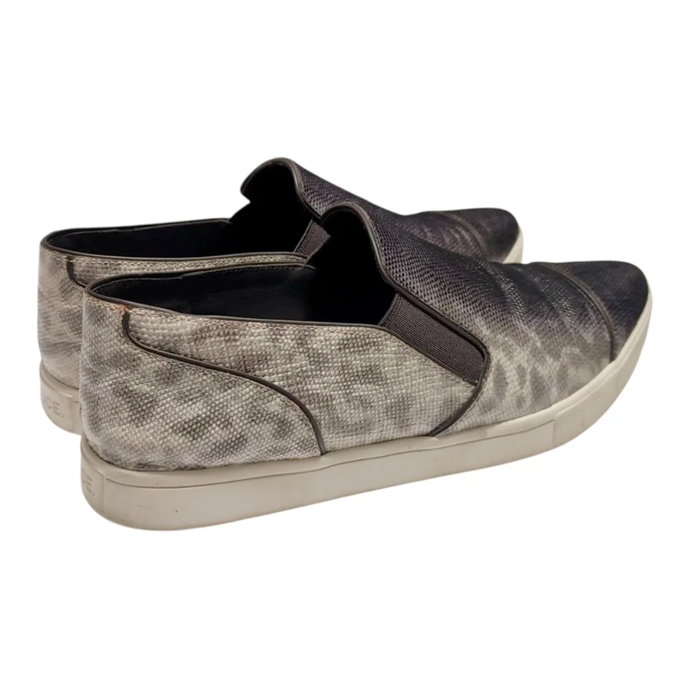 Vince Leather Snake Pattern Paeyre Point-Toe Skate Sneakers Women's Size 7